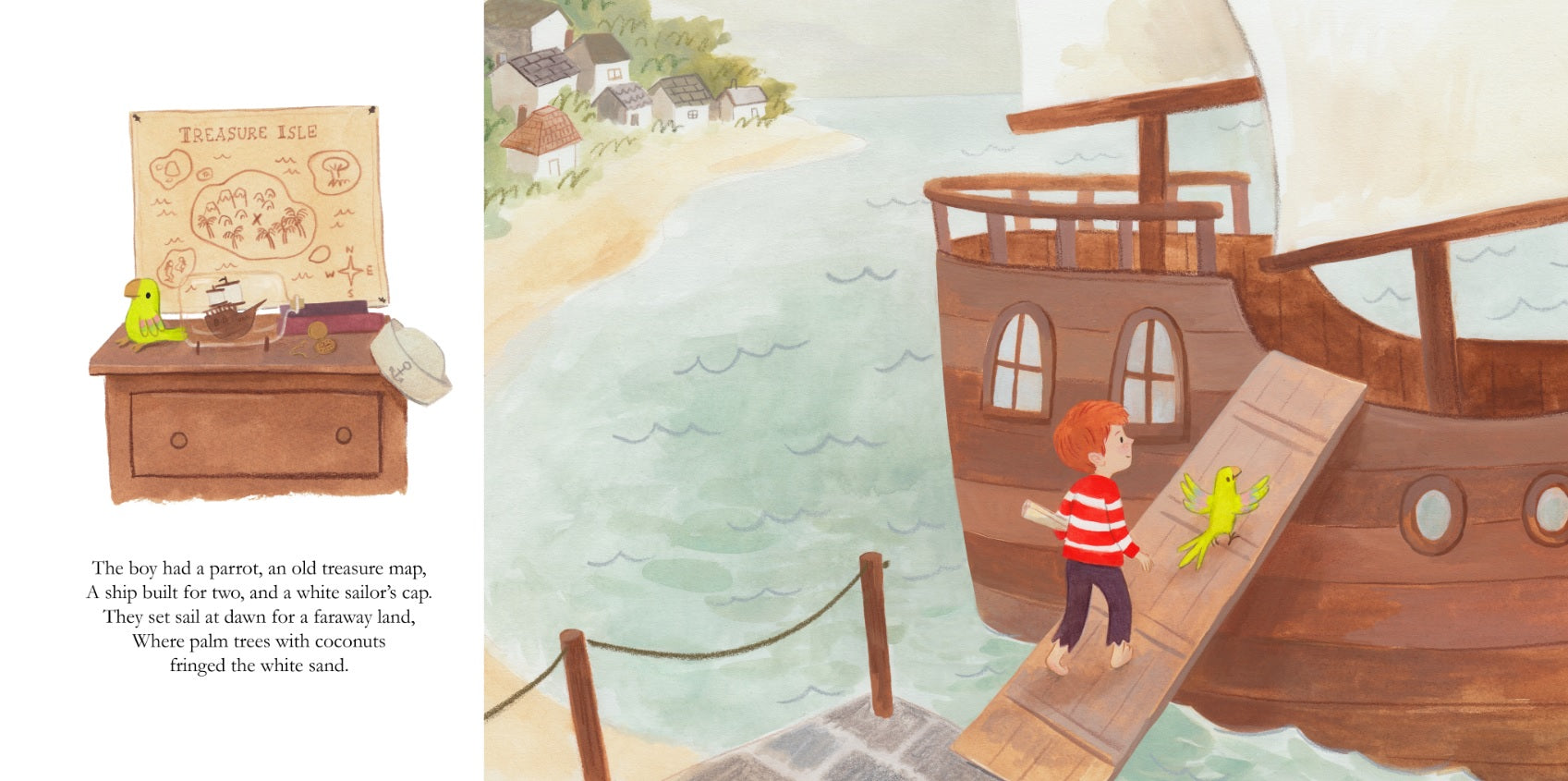 Treasure Isle: A Swashbuckling Tale of a Boy and his Parrot